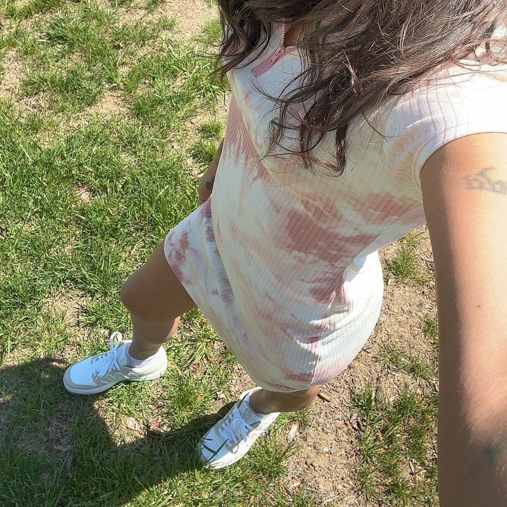 Pink Tie-Dye Women's Top